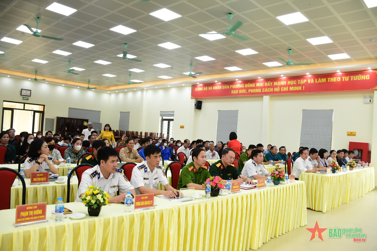 Cảnh sát biển tuyên truyền, phổ biến pháp luật cho nhân dân trên địa bàn quận Hà Đông